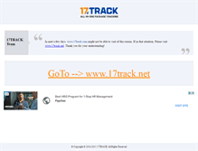 Tablet Screenshot of 17track.com